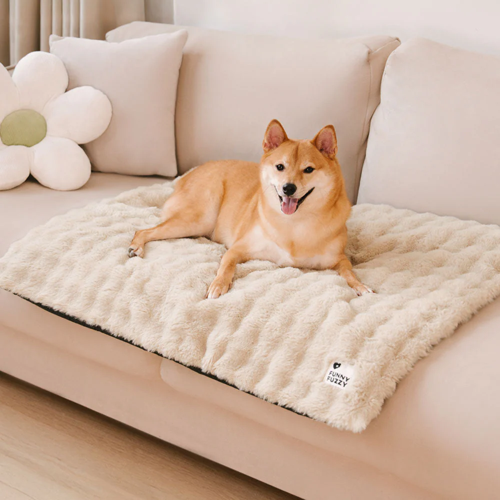 Tapis pour animaux de compagnie en peluche chaude, lavable et portable - ThermoPad - Image 2