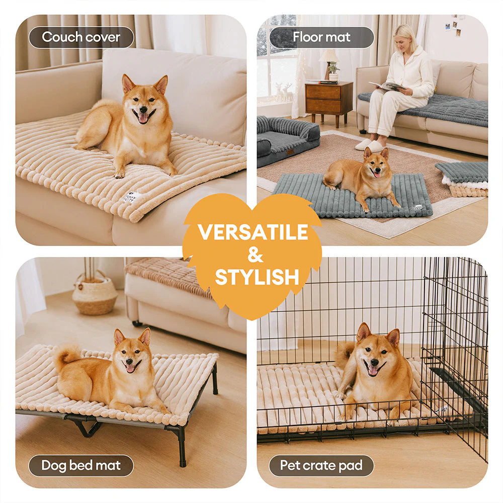 Tapis pour animaux en fausse fourrure de lapin lavable et chaud - ComfyEase - Image 6