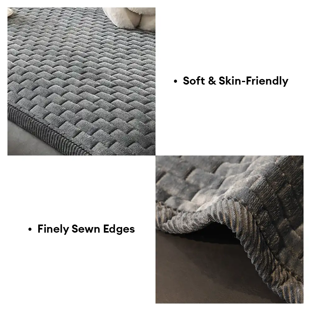 Tapis pour animaux en peluche douce, résistant aux griffures, housse de canapé antidérapante - Image 5