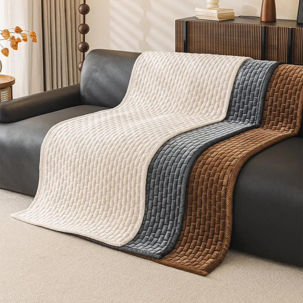 Tapis pour animaux en peluche douce, résistant aux griffures, housse de canapé antidérapante - Image 6