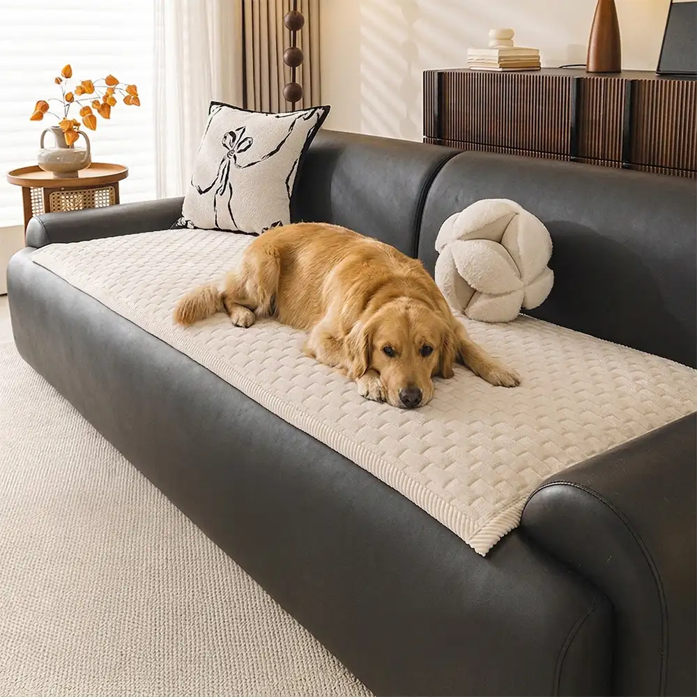 Tapis pour animaux en peluche douce, résistant aux griffures, housse de canapé antidérapante - Image 9