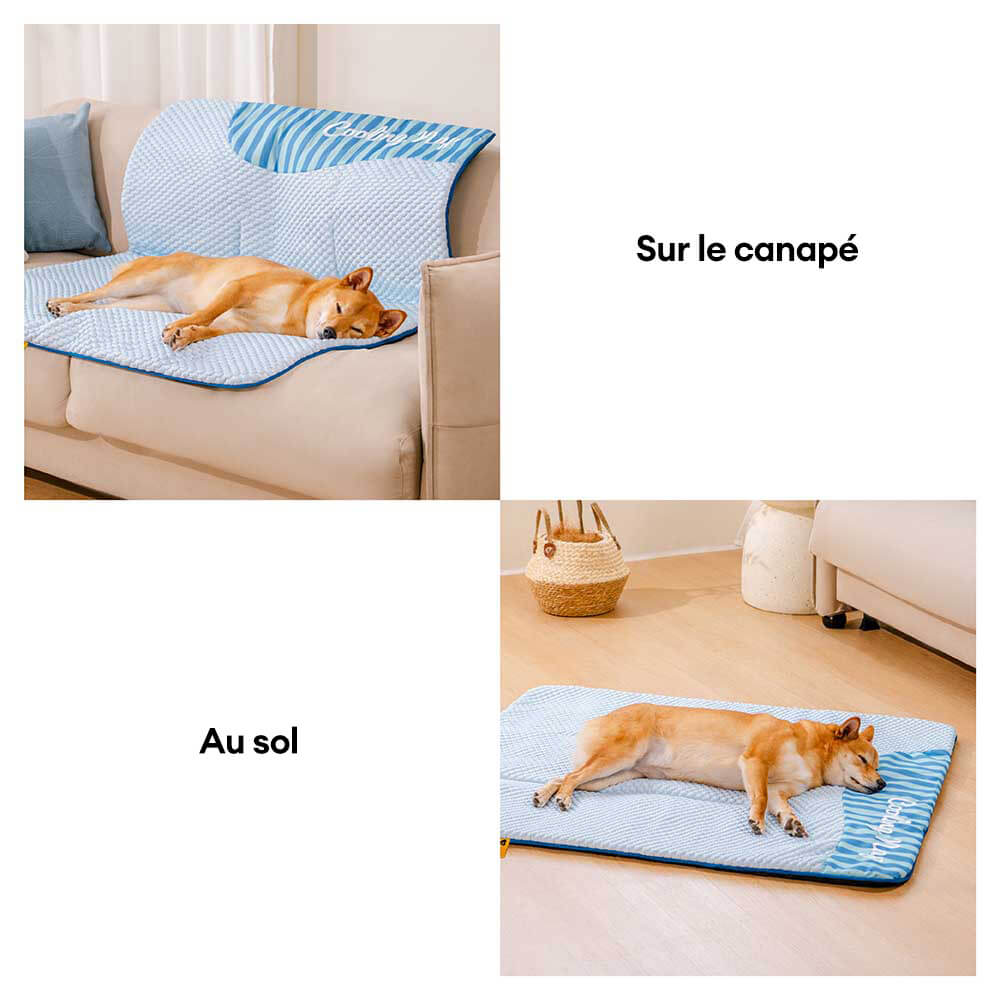 Tapis pour chien rafraîchissant grande taille lavable et antidérapant - Sieste rafraîchissante - Image 5