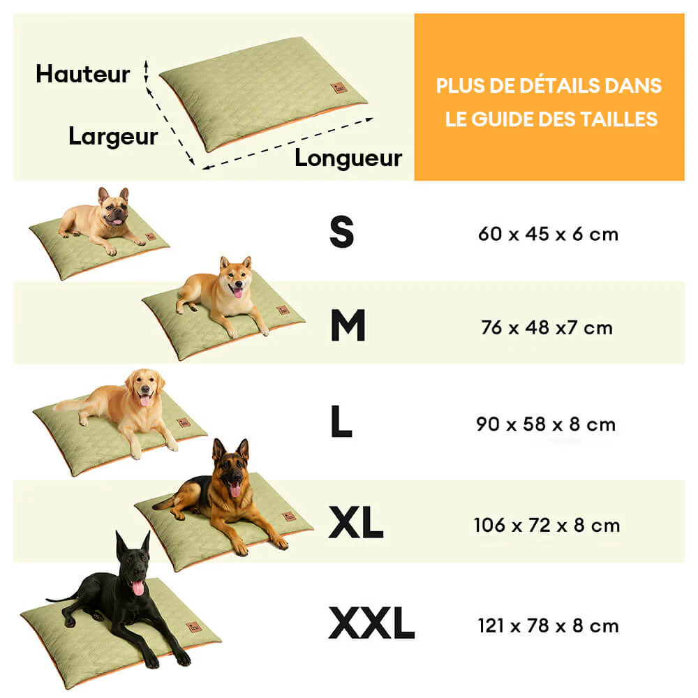 Tapis réversible apaisant imperméable pour chien de luxe - Image 12