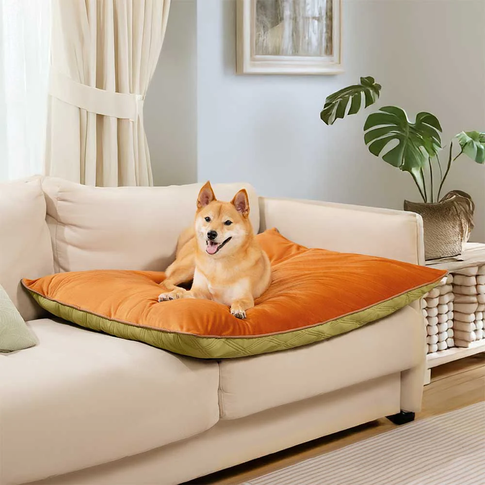 Tapis réversible apaisant imperméable pour chien de luxe - Image 2