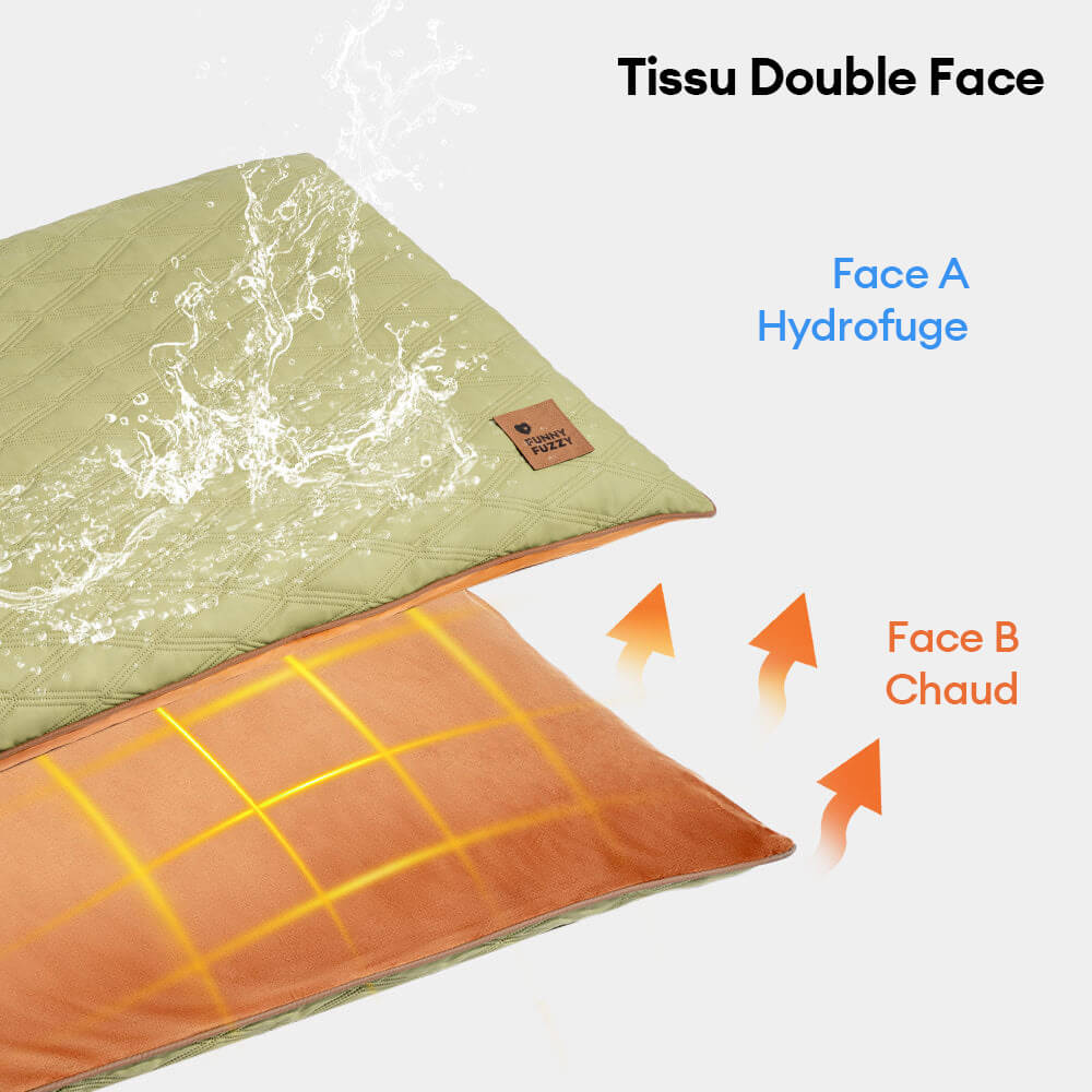 Tapis réversible apaisant imperméable pour chien de luxe - Image 4