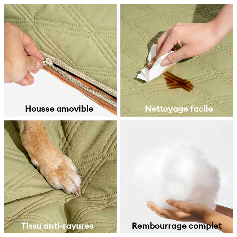 Tapis réversible apaisant imperméable pour chien de luxe - Image 7