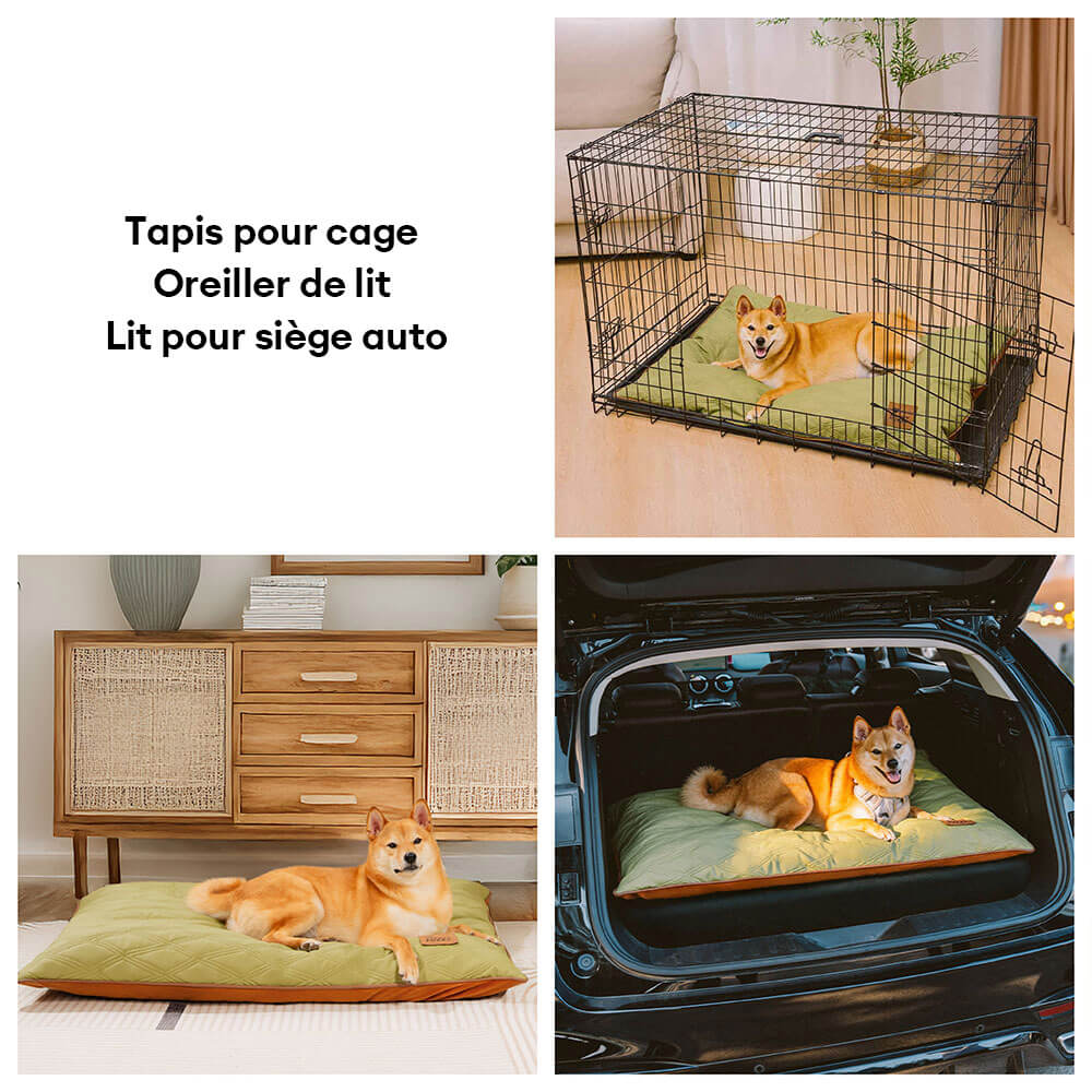 Tapis réversible apaisant imperméable pour chien de luxe - Image 8