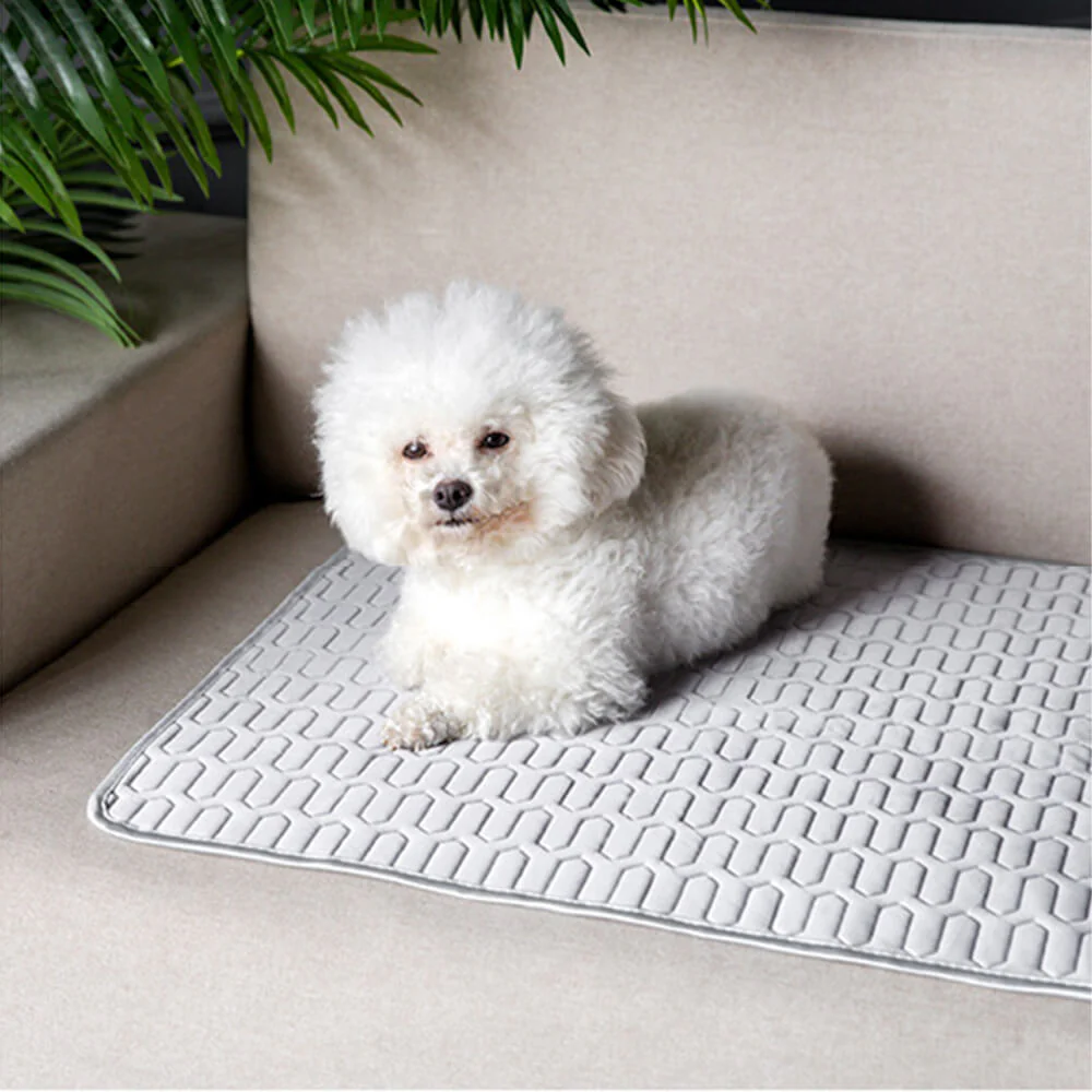 Tapis rafraîchissant lavable antidérapant respirant en soie glacée pour chien et chat - Image 7
