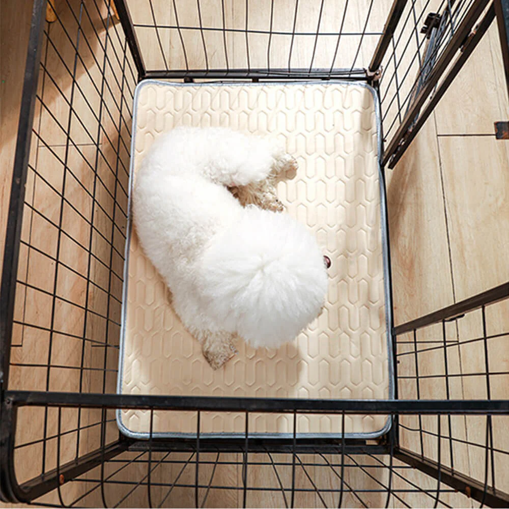 Tapis rafraîchissant lavable antidérapant respirant en soie glacée pour chien et chat - Image 9