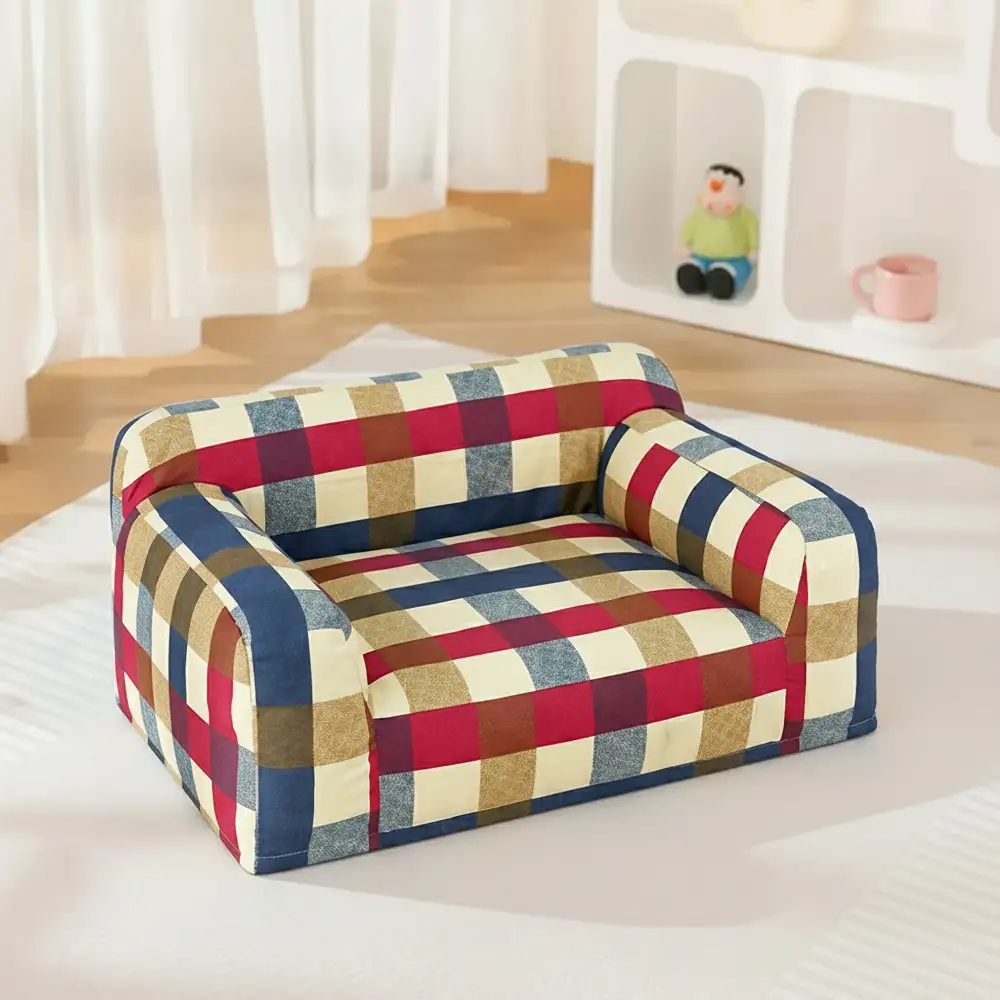 Tissu en toile de coton respirant et résistant aux rayures pour panier pour chien. - Image 2