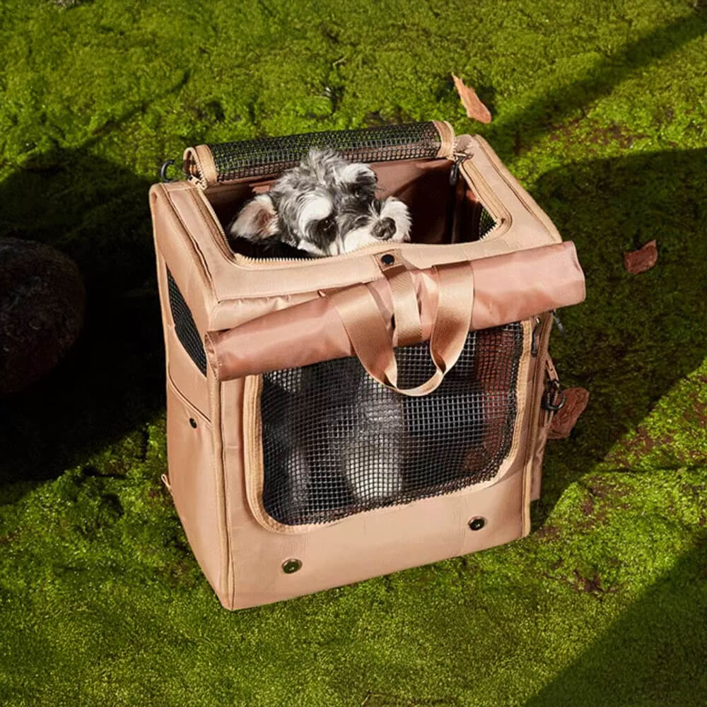 Transport Sac à Dos pour Animaux de Compagnie Grand Espace Maille Respirante Imperméable Voyage - Image 11