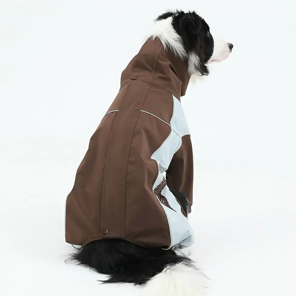 Veste coupe-vent imperméable multifonctionnelle pour chiens de taille moyenne et grande. - Image 3