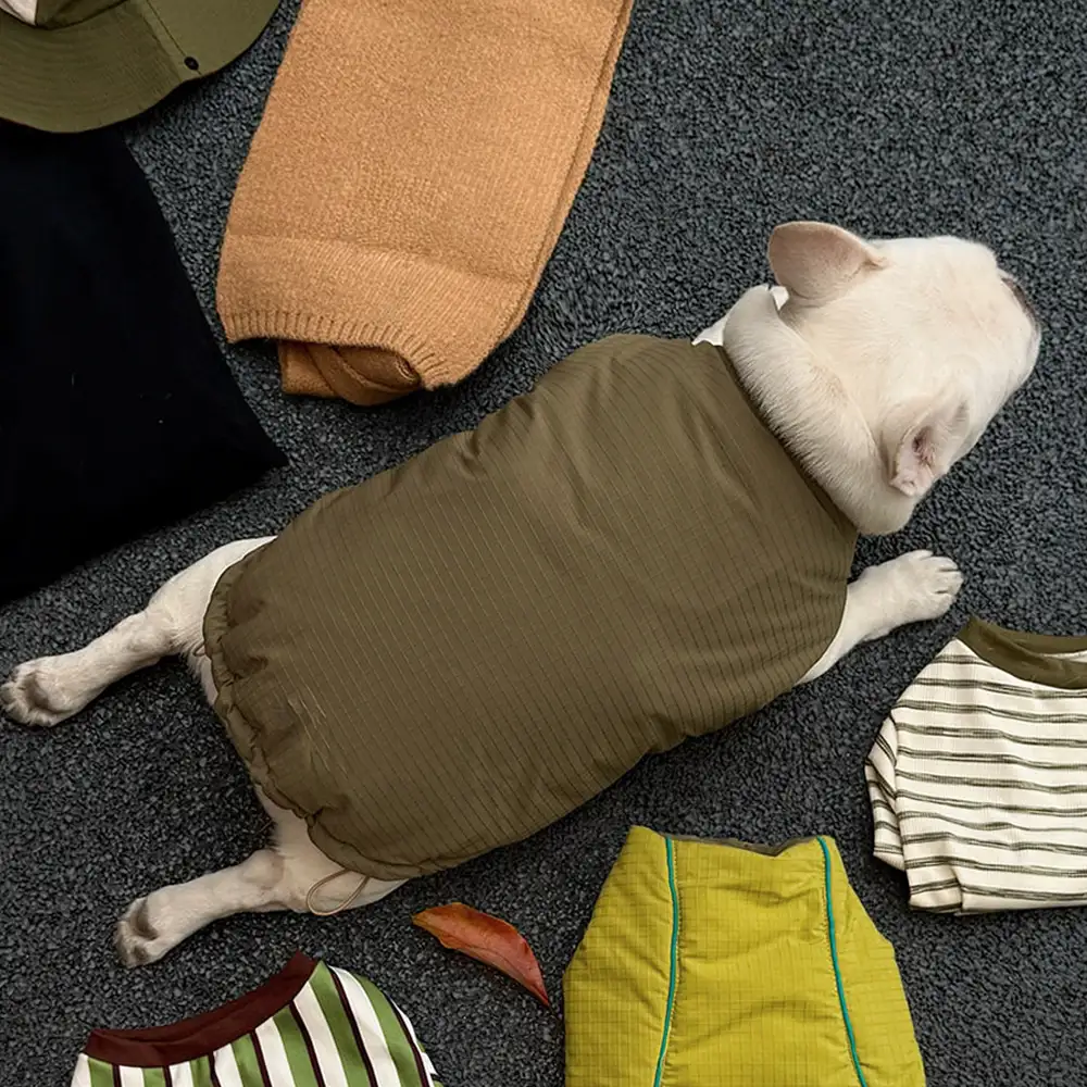 Veste pour chien réversible en padded, épaisse et chaude. - Image 11
