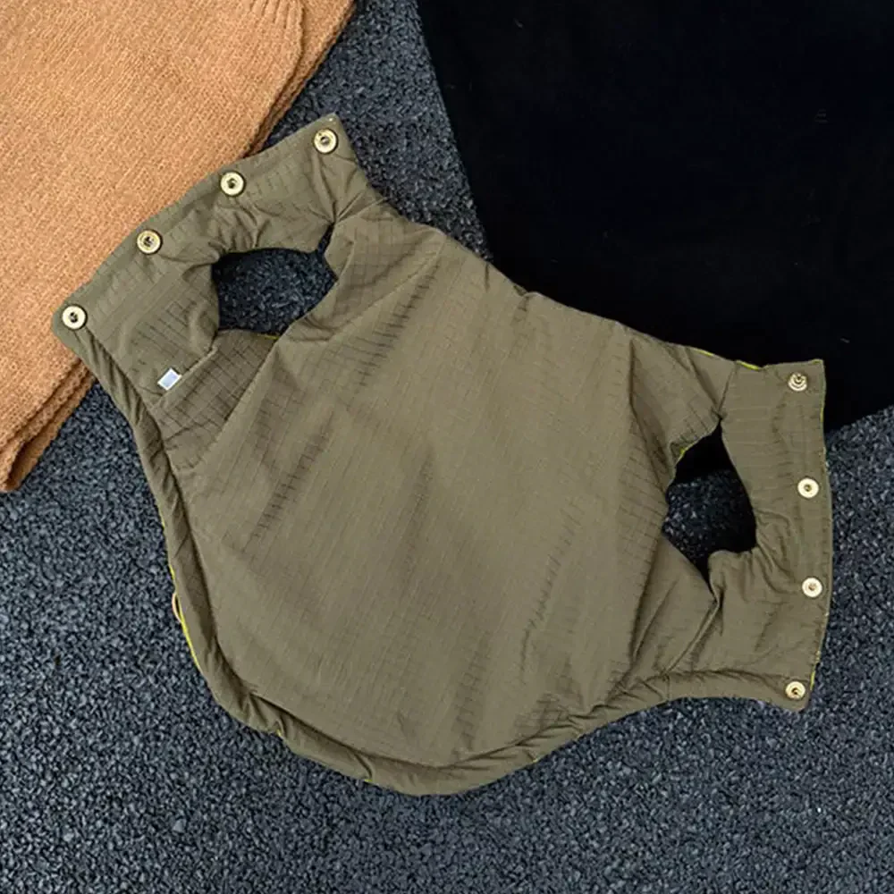 Veste pour chien réversible en padded, épaisse et chaude. - Image 8